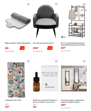 Tot 70% korting op woonartikelen bij Bol