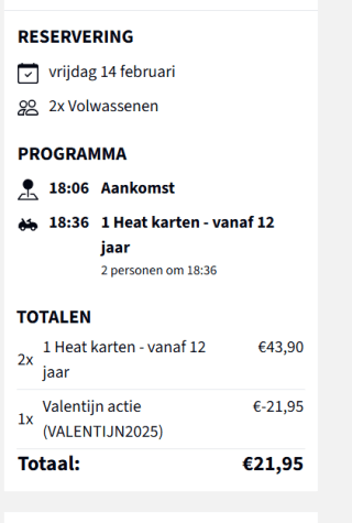 1+1 Gratis op karten, klimmen, glow midgetgolf of vr gamen bij Coronel in Huizen