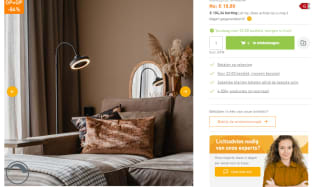 Vloerventilator zwart incl. LED dimbaar voor €27,70 bij Lampenlicht