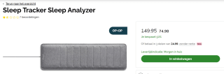 Withings Sleep - Slaaptracker - Wi-Fi, Bluetooth voor €74,98 bij Beterbed