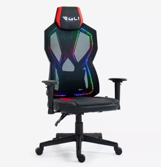 Silla gaming ergonómica y ajustable con luz RGB Gundam por solo 47,69€