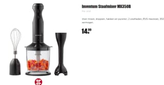 Inventum Staafmixer MX350B voor €14,95 bij Dirk