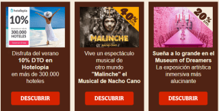 Descuentos de hasta -40% en musicales y experiencias desde Burguer king