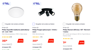 Tot 40% korting op Philips LED verlichting bij Bol