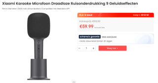 Xiaomi Karaoke Microphone met 9 Geluidseffecten voor €59,99 bij Ochama