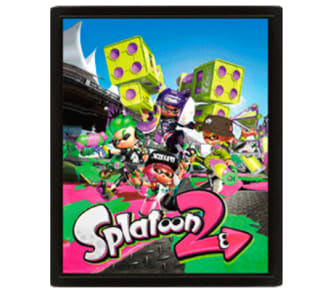 Cuadro 3D Splatoon 2 por solo 7,99€