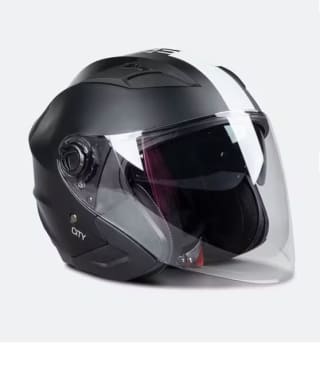 Casco de Moto Jet Course City Negro Mate-Blanco por 34.99€