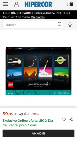 Set de construcción Cuenta Historias de la Era Espacial 4 postales 3D conectables Tales of the Space Age LEGO Ideas por 39,95€.