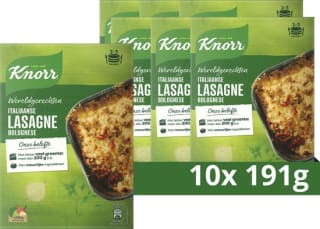 Knorr Italiaanse Lasagne Bolognese Wereldgerechten 10 verpakkingen voor €10,71 bij Bol