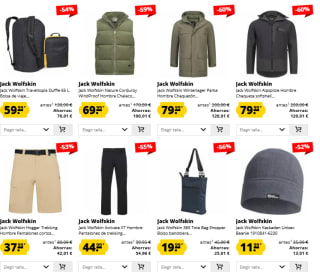 Rebajas hasta 70% descuento Jack Wolfskin ropa y calzado