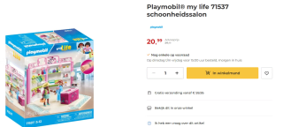 Playmobil my life Schoonheidssalon (71537) voor €20,99 bij Coppens
