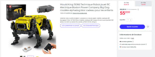 Mould King 15066 Technique Robot jouet RC électrique Boston Power Company Big Dog à 55€