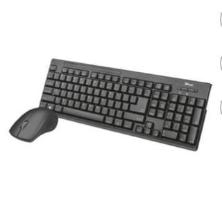 Combo Teclado + Ratón inalámbrico Trust Ziva Negro por 9,99€.