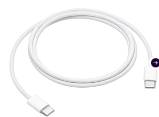 1 meter Apple gevlochten 60W USB-C-kabel voor €9,95 bij Ibood