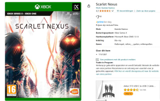 Scarlet Nexus voor €7,49 bij Amazon