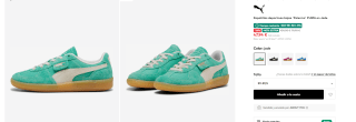 Zapatillas deportivas bajas 'Palermo' PUMA en Jade por 47,94€