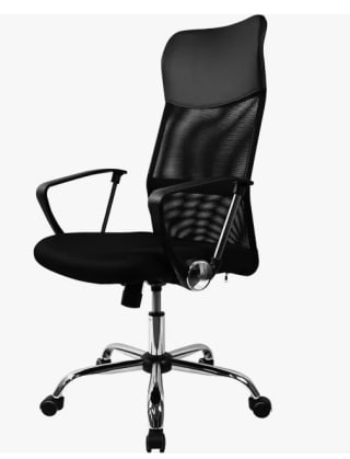 Silla de escritorio Nova, malla transpirable, acolchado color negro por 35,90€