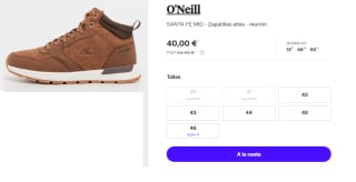 Botines de Hombre O'Neill SANTA FE MID por 40€