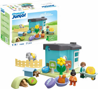PLAYMOBIL Junior - Dierenpension met voedseldispenser voor €19,99 bij Amazon