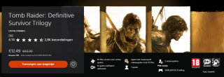 Tomb Raider: Definitive Survivor Trilogy voor €12,49 in de Playstation Store