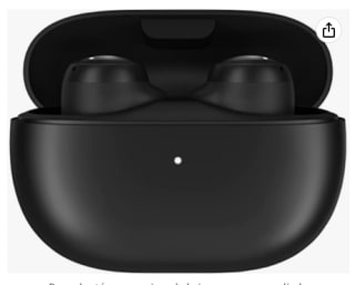 Xiaomi Redmi Buds 3 Lite Auriculares Bluetooth 5.2, hasta 18 Horas de batería, Resistentes al Agua, conexión automática, versión Italiana, Negro por 18,98€