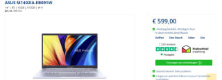 Asus VivoBook 14 M1402IA-EB091W laptop voor €599 bij Levix