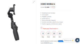 Estabilizador Osmo Mobile 6 por $1,899 | DJI