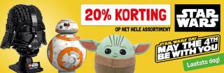 20% korting op Star Wars items bij Lobbes