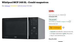 WHIRLPOOL Combimagnetron MCP 349 SL voor €199 bij Bol