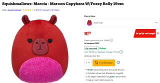 Marcia de Capybara Squishmallows voor €9,99 bij Bol