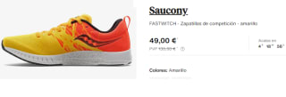 Zapatillas de Running para Hombre Saucony FASTWITCH por 49€