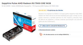 10% descuento en componentes ordenadores