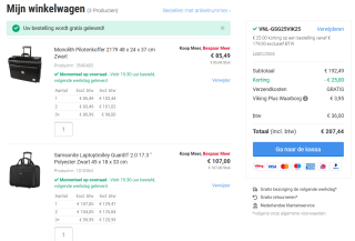 €15 korting bij aankoop vanaf €179 bij Viking Direct