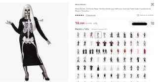 Hasta 60% + 30% EXTRA en disfraces y accesorios Halloween