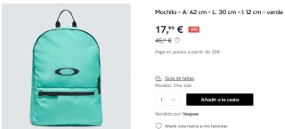 Mochila Oakley Freshman Packable por 17.99€