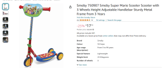 Smoby Super Mario Step (750907) voor €17,10 bij Amazon