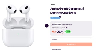Apple - AirPods 3e generatie met Lightning-oplaadcase voor €99,95 bij Ibood
