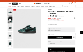 PUMA x HARRY POTTER zapatillas Palermo unisex por 43,95€