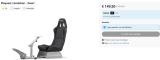 Playseat Evolution gamingstoel voor €149,50 bij Krëfel