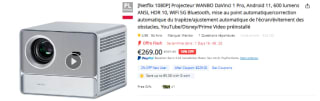 Vidéoprojecteur Wanbo DaVinci 1 Pro + Enceinte Tromsmart Trip 10W à 269€