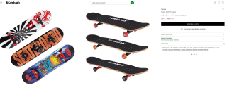 'Tijuana Skate con tabla de madera arce 31x8''. 9 láminas por solo 9,95€