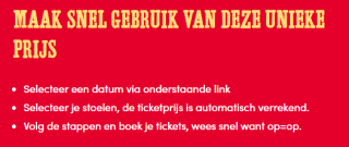 Tickets voor de Musical Moulin Rouge voor €59
