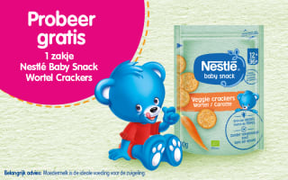Nestlé Baby Veggie Wortel Crackers 100% terugbetaald door cashback