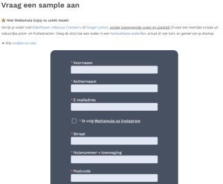 Sample Wattamula Enjoy voor €0,01