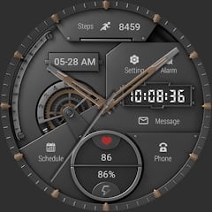 Mechanical Dark Gold ZKinWatch voor Android gratis