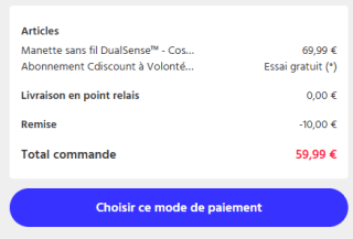 DualSense Wireless-Controller - Cosmic Red voor €59,99 dmv code bij Cdicount