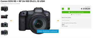 Canon EOS R5 + RF 24-105mm Zwart voor €3.729 bij Fotodevakman