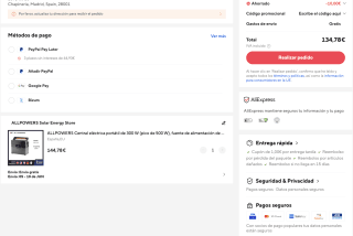 Central eléctrica ALLPOWERS portátil S300 Plus 300 W por solo 134,78€