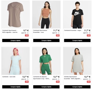 Rebajas hasta 80% descuento Nike ropa y calzado