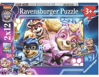 Puzzle marca Ravensburger Patrulla Canina Mighty Movie de 2x12 Piezas por 4,90€